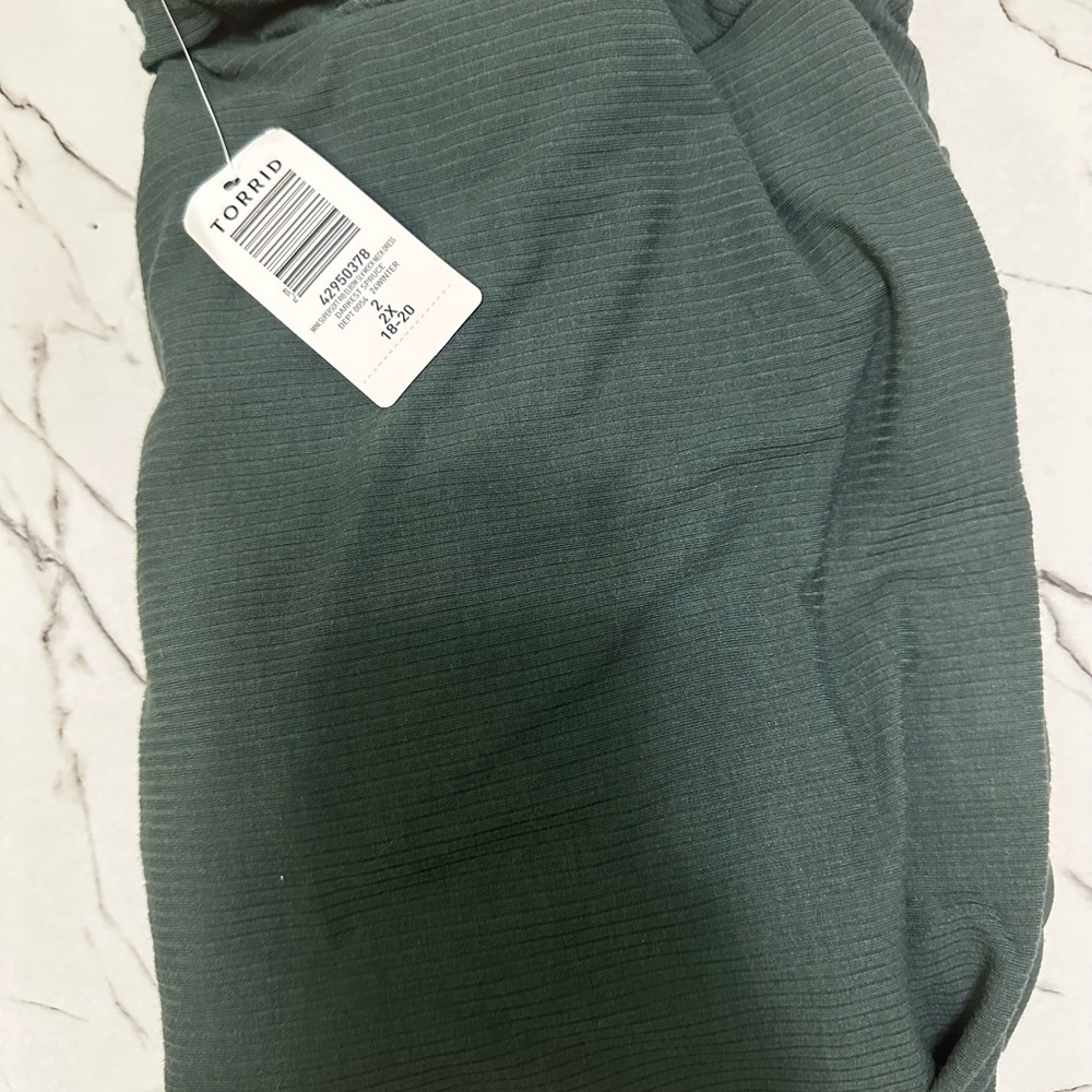 Torrid Green Turtleneck Dress